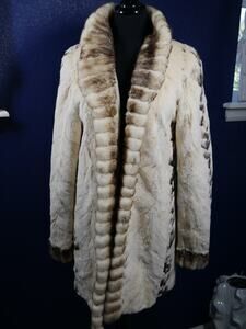 Gorgeous Reversible Palomino & Sheared Cross Mink Fur Coat Jacket